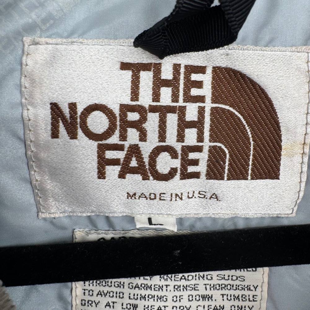 VTG 70's The North Face Brown Label Red Down Puffer Parka Jacket Mens L Made USA - Picture 2 of 12